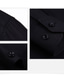 abordables Camisas de vestir-Hombre Camisa Camisa para Vestido Bleu Ciel Negro Blanco Manga Larga Plano Diseño Verano Oficina y carrera Fiesta de Boda Ropa