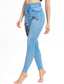 ieftine -Pentru femei Zvelt Pantaloni Jambiere Modă Șic Stradă Casual Lungime totală Talie Înaltă Fluture Buzunar Imprimeu Cut înalt Respirabilitate Comfortabil Înaltă Elasticitate Stradă Casual Zilnic