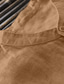 cheap Men&#039;s Casual Shirts-Men&#039;s Linen Shirt Summer Shirt Plain Standing Collar Apricot Black White Dark Gray Light Blue Outdoor Daily Short Sleeve Button-Down Clothing Apparel Cotton Casual Comfortable