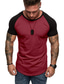 preiswerte Lässige T-Shirts für Herren-Herren-Muskel-T-Shirt 2pcs Stretch-Kurzarm-Bodybuilding-T-Shirt mit V-Ausschnitt