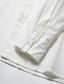 preiswerte Freizeithemden für Herren-Herren leinenhemd Knopfhemd Lässiges Hemd Sommerhemd Strandhemd Hellgelb Weiß Rosa Langarm Glatt Frühling Sommer Casual Täglich Bekleidung