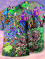 preiswerte Männer Grafik Tshirt-Herren T Shirt Graphic Pilz Monster Rundhalsausschnitt Bekleidung 3D-Druck Outdoor Täglich Kurzarm Bedruckt Vintage Modisch Designer