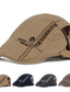 Χαμηλού Κόστους Ανδρικά καπέλα-Ανδρικά Επίπεδο καπέλο Καπέλο ειδήσεων Cabbie Cap Καπέλο Newsboy Μαύρο Σκούρο Μπλε Μαρέν Βαμβάκι Σύγχρονη Σύγχρονη Κύριος Υπαίθρια ρούχα Καθημερινά Γράμμα Κλασσικά
