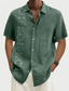 billige Hawaiiskjorter-Herre Skjorte Sommer skjorte Hawaii skjorte Grafisk skjorte Aloha skjorte Blomstret Aftæpning Khaki+Khaki Sort Marineblå Blå Lilla 3D-udskrivning udendørs Gade Kortærmet 3D-udskrivning Knap ned Tøj