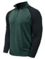 preiswerte Basic-T-Shirts-Herren T Shirt T-Shirt Langarmshirt Langarm Viertelreißverschluss Frühling &amp; Herbst Farbblock Mode Designer Basic Patchwork Urlaub Straße Ausgehen Weiß Burgunderrot Marinenblau Top T-Shirt für Herren