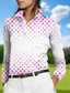 baratos golfe feminino-Acegolfs Mulheres Camisa polo de caminhada Preto Branco + preto Branco Manga Longa Proteção Solar Blusas Outono Inverno Roupas femininas de golfe, roupas, roupas, roupas
