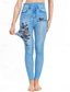 ieftine -Pentru femei Zvelt Pantaloni Jambiere Modă Șic Stradă Casual Lungime totală Talie Înaltă Fluture Buzunar Imprimeu Cut înalt Respirabilitate Comfortabil Înaltă Elasticitate Stradă Casual Zilnic