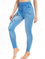 ieftine -Pentru femei Zvelt Pantaloni Jambiere Modă Șic Stradă Casual Lungime totală Talie Înaltă Fluture Buzunar Imprimeu Cut înalt Respirabilitate Comfortabil Înaltă Elasticitate Stradă Casual Zilnic