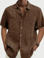 Χαμηλού Κόστους Χαβανέζικα Πουκάμισα-Ανδρικά Πουκάμισο Καλοκαιρινό πουκάμισο Χαβανέζικο πουκάμισο Γραφικό πουκάμισο Πουκάμισο Aloha Φλοράλ Απορρίπτω Χακί+Χακί Μαύρο Βαθυγάλαζο Θαλασσί Βυσσινί 3D εκτύπωση ΕΞΩΤΕΡΙΚΟΥ ΧΩΡΟΥ Δρόμος