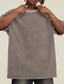 abordables camisetas basicas-Hombre Camisa 100% algodón con lavado ácido Camisa de gran tamaño Manga Corta Cuello Barco Primavera verano Plano Moda Design Casual Desteñido Diario Ropa de calle Deporte Negro Rosa Verde Camiseta