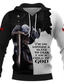 cheap Graphic Hoodies-Knights Templar Mens Graphic Hoodie Pullover Sweatshirt Black White Red Hooded Prints Daily Sports 3D Streetwear Designer Basic Spring &amp; Polyester Summer