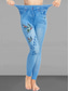 ieftine -Pentru femei Zvelt Pantaloni Jambiere Modă Șic Stradă Casual Lungime totală Talie Înaltă Fluture Buzunar Imprimeu Cut înalt Respirabilitate Comfortabil Înaltă Elasticitate Stradă Casual Zilnic