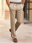 cheap Chinos-Men&#039;s Dress Pants Trousers Summer Pants Casual Pants Suit Pants Front Pocket Straight Leg Plain Comfort Business Casual Daily Fashion Classic Black Navy Blue Micro-elastic