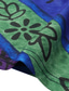 billige Boho t-skjorte-dame pluss størrelse linskjorte boho t-skjorte t-skjorte streetwear uformell farge blokk stripete trykk halvermet vanlige topper rund hals daglig sport helg rød blå lilla sommer vår