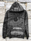 Χαμηλού Κόστους γραφικά φούτερ-Ανδρικά Φούτερ πουλόβερ με κουκούλα και πουλόβερ Μαύρο Βαθυγάλαζο Θαλασσί Βυσσινί Με Κουκούλα Αφηρημένο Γραφικά Σχέδια Τσάντες Στάμπα Καθημερινά Αθλητικά 3D εκτύπωση Κομψό στυλ street