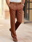 cheap Chinos-Men&#039;s Dress Pants Trousers Summer Pants Casual Pants Suit Pants Front Pocket Straight Leg Plain Comfort Business Casual Daily Fashion Classic Black Navy Blue Micro-elastic