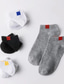 cheap Men&#039;s Socks-Men&#039;s 5 Pairs Ankle Socks No Show Socks Black White Color Plain Casual Daily Basic Thin Summer Spring Fall Cool Breathable