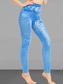 billiga -Dam Smal Byxor Damasker Mysiga leggings Mode Streetwear Ledigt Fullängd Hög midja Fjäril Ficka Mönster Högt snitt Mateial som andas Bekväm Hög Elasisitet Dagligen Gata Casual Svart Blå Sommar Höst