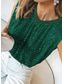 voordelige Damestanktops &amp; hemdjes-Dames Camisole Tank Top Effen Sprankelend Mode Mouwloos Ronde Hals Regelmatige Tops Casual Pailletten Zilver Zwart Roze Fuchsia Goud Zomer