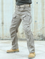 billige afslappede bukser-Herre Cargo-bukser Cargo bukser Taktiske bukser Knap Multi lomme Vanlig Påførelig Afslappet Daglig Ferie Sport Mode Sort Kakifarvet