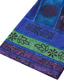 billige Boho t-skjorte-dame pluss størrelse linskjorte boho t-skjorte t-skjorte streetwear uformell farge blokk stripete trykk halvermet vanlige topper rund hals daglig sport helg rød blå lilla sommer vår