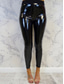 cheap Women&#039;s Skinny Pants-Women&#039;s Skinny Slim Leather Pants Fashion Streetwear Ankle-Length High Waist Plain Pocket High Cut Breathability Comfortable High Elasticity Party Street Causal Black Summer Fall Slim