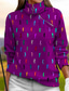 billiga damgolf-Dam Pullover-tröja Vinröd Brun Mörkblå Långärmad Överdelar Höst Vinter Golfkläder för damer Kläder Outfits Bär kläder