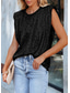 voordelige Damestanktops &amp; hemdjes-Dames Camisole Tank Top Effen Sprankelend Mode Mouwloos Ronde Hals Regelmatige Tops Casual Pailletten Zilver Zwart Roze Fuchsia Goud Zomer