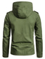 cheap Men&#039;s Downs &amp; Parkas-Men&#039;s Outdoor Jacket Coat Jacket non-printing Solid Color Black khaki Army Green / Cotton