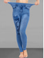 ieftine -Pentru femei Zvelt Pantaloni Jambiere Modă Șic Stradă Casual Lungime totală Talie Înaltă Fluture Buzunar Imprimeu Cut înalt Respirabilitate Comfortabil Înaltă Elasticitate Stradă Casual Zilnic