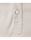 billige mænds fritidsskjorter-herreskjorte uden tryk farveblok stående krave afslappet daglig patchwork langærmede toppe business afslappet mode hvid armygrøn kaki arbejdskjole skjorter sommerskjorter