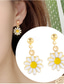 cheap Earrings-1 Pair Drop Earrings For Women's Birthday Gift Prom Alloy Classic Daisy