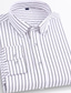 voordelige Nette overhemden-Voor heren Zwart Wit Geel Lange mouw Streep Overhemdkraag Alle seizoenen Toimisto &amp; ura Alledaagse kleding Kleding Afdrukken