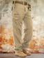 abordables pantalons décontractés-Homme Pantalon Cargo Pantalon cargo Pantalon de travail Poche Plein Confort Respirable Extérieur du quotidien Sortie 100% Coton Mode Décontractées Armée jaune Noir