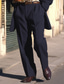 preiswerte Anzughose-Herren Anzughosen Cordhose Hose Hosen Freizeithose Vordertasche Streifen Komfort Geschäft Täglich Festtage Modisch Schick &amp; Modern Schwarz Marineblau