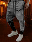 tanie graficzne spodnie dresowe-Nietoperz Gotyckie Halloween Męskie Druk 3D Spodnie dresowe Spodnie Halloween Halloween Poliester Czerwony Pomarańczowy Koniczyna S M L Średni Talia Elastyczność Spodnie
