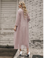 cheap Elegant Dress Sets-Women&#039;s Casual Dress Dress Set Two Piece Dress Long Dress Maxi Dress Purple Brown Green Half Sleeve Flower Print Summer Spring V Neck Fashion Vacation 2023 S M L XL XXL 3XL