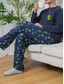 cheap Men&#039;s Pajamas-Men&#039;s Loungewear Sleepwear Pajama Set Pajama Top and Pant 2 Pieces Graphic Prints Stylish Casual Comfort Home Daily Cotton Blend Comfort Crew Neck Long Sleeve T shirt Tee Pant Drawstring Elastic Waist