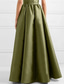 cheap Plain Skirts-Women&#039;s Skirt A Line Swing Maxi High Waist Skirts Pocket Solid Colored Party Date Winter Elegant Fashion Black Army Green Red