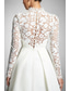 abordables Longueur de cheville-Ligne A Longueur thé Robe de Soirée Robe de Cocktail Robe d'invité de mariage Robe de Mère de Mariée  manche longue Col haut Sexy robe demoiselle d honneur Tenue de Soirée Automne Tissu Extensible