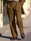 tanie ubrać spodnie-Męskie Garnitury Spodnie sztruksowe Spodnie Spodnie codzienne Przednia kieszeń Naszywka Komfort Biznes Codzienny Święto Moda Szykowne i nowoczesne Czarny Granatowy