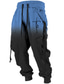 ieftine pantaloni de trening grafici-Gradiant Σταυρός Casual Bărbați Imprimare 3D Pantaloni Sport Pantaloni În aer liber Stradă Casul / Zilnic Poliester Galben Albastru Portocaliu S M L Talie medie Elasticitate Pantaloni