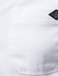 billige mænds fritidsskjorter-Herre Skjorte Button Up skjorte Casual skjorte Hvid Navyblå Kongeblå Blå Mørkegrøn Langærmet Vanlig Knaphul Daglig Ferierejse Frontlomme Tøj 100 % bomuld Mode Afslappet Bekvem