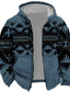 cheap Graphic Hoodies-Mens Graphic Hoodie Tribal Prints Sports Classic Casual 3D Zip Jacket Outerwear Holiday Vacation Streetwear Hoodies White Blue Green Native American Cotton