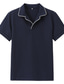 cheap Classic Polo-Men&#039;s Waffle Polo Shirt Golf Shirt Casual Sports Lapel Short Sleeve Fashion Basic Plain Patchwork Summer Regular Fit Black White Navy Blue Grey Waffle Polo Shirt