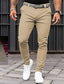 ieftine Pantaloni Chinos-Bărbați Pantaloni chinez Pantaloni de vară Pantaloni casual Buzunar frontal Simplu Confort Respirabil Casual Zilnic Concediu Modă De Bază Dovleac Negru