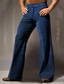 preiswerte Anzughose-Herren Anzughosen Ausgestellte Hosen Hose Hosen Samthose Tasche Glatt Komfort Atmungsaktiv Outdoor Täglich Ausgehen Modisch Brautkleider schlicht Blau Grün