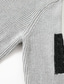 billige genser for menn-Herre Genser Turtleneck genser Strikke Strikket Fargeblokk Etnisk stil Daglig Klær Vinter Høst Svart Kakifarget S M L