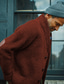 abordables Gilet-Homme Gilet Cardigan Pull Court Côtelé Tricoter Hauts Réguliers Avec Poches Tricoté Uni Col châle Échauffement Moderne Contemporain Tenue quotidienne Sortir Vêtement Tenue Hiver Noir Marron M L XL