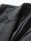 baratos Trench coat masculino-Homens Casaco de inverno Casaco Casaco longo Ao ar livre Roupa Diária Outono Inverno Poliéster agasalhos Roupa Moda Roupa de rua Tecido Lapela Trespassado